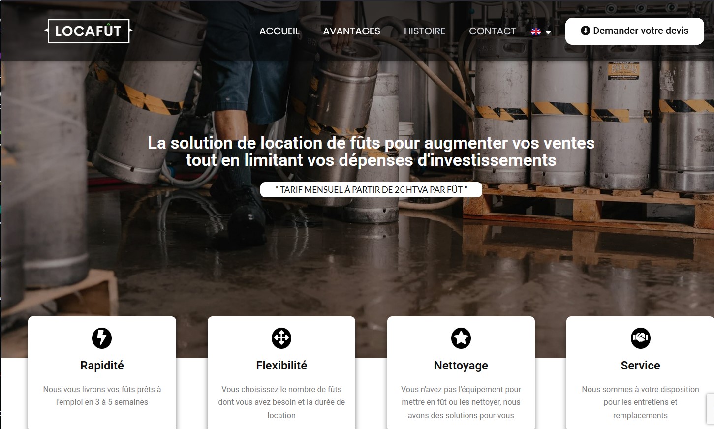 Aperçu du site