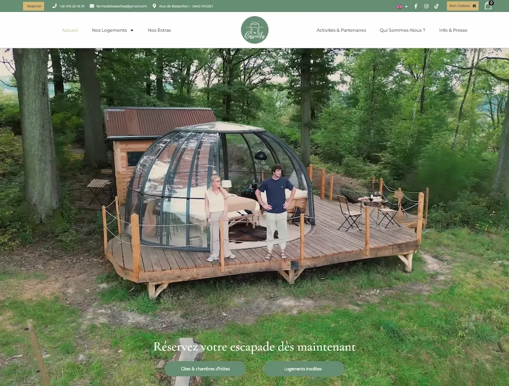 Aperçu du site