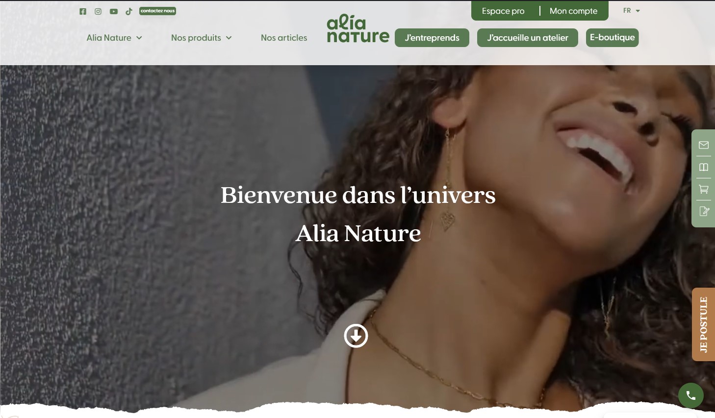 Aperçu du site